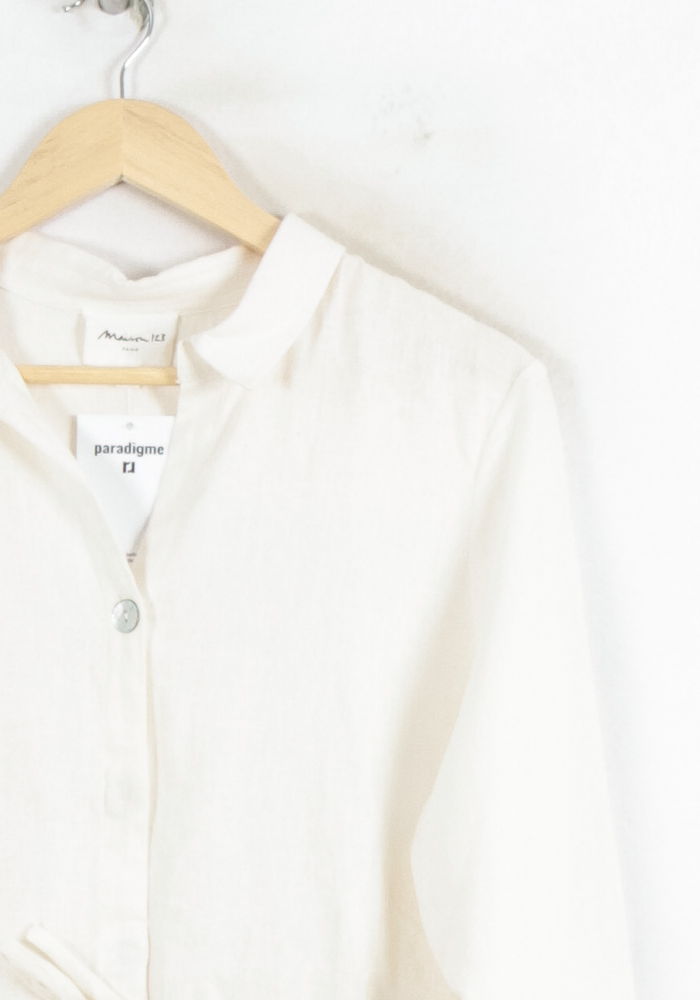 Robe Chemise Blanche - Taille L/40 de la marque Maison 123 | PARAD80481 - Vendu par Paradigme - Image 3