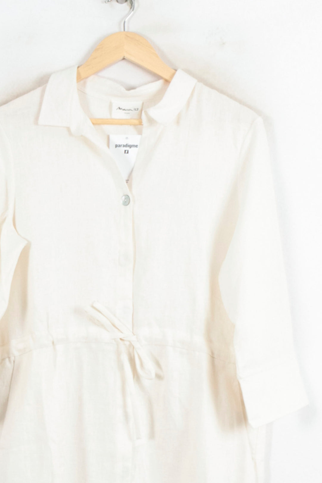Robe Chemise Blanche - Taille L/40 de la marque Maison 123 | PARAD80481 - Vendu par Paradigme - Image 2