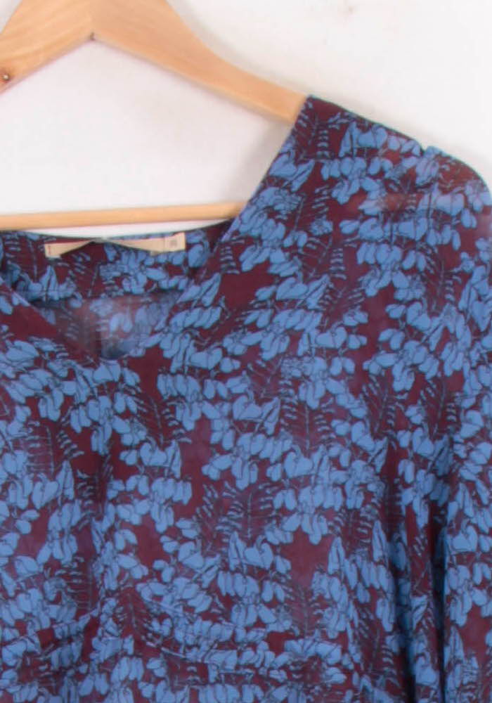 Blouse Bleu et Violet - Taille M/38 de la marque La Fée Maraboutée | PARAD80491 - Vendu par Paradigme - Image 3