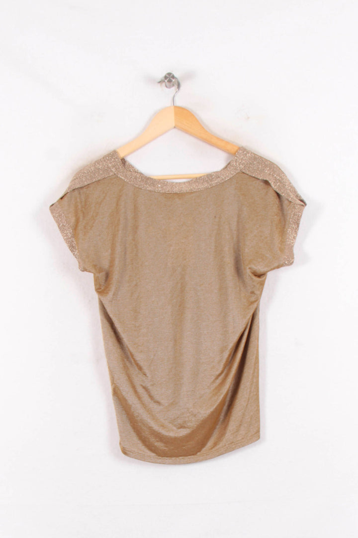 T-shirt Marron - Taille M/38 de la marque Maison 123 | PARAD80497 - Vendu par Paradigme - Image 4
