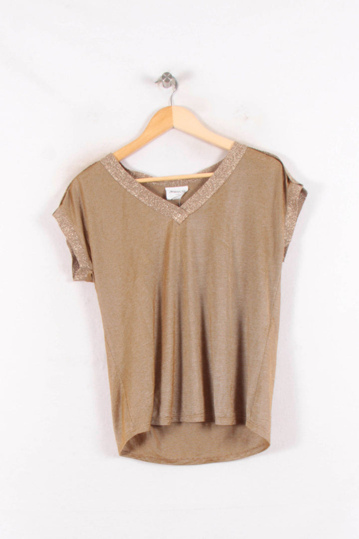 T-shirt Marron - Taille M/38 de la marque Maison 123 | PARAD80497 - Vendu par Paradigme - Image 2