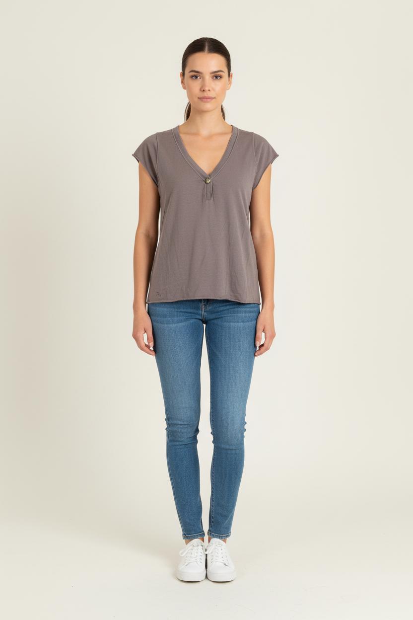 Top Marron - Taille S/36 de la marque Zadig&Voltaire | PARAD80502 - Vendu par Paradigme - Image 1