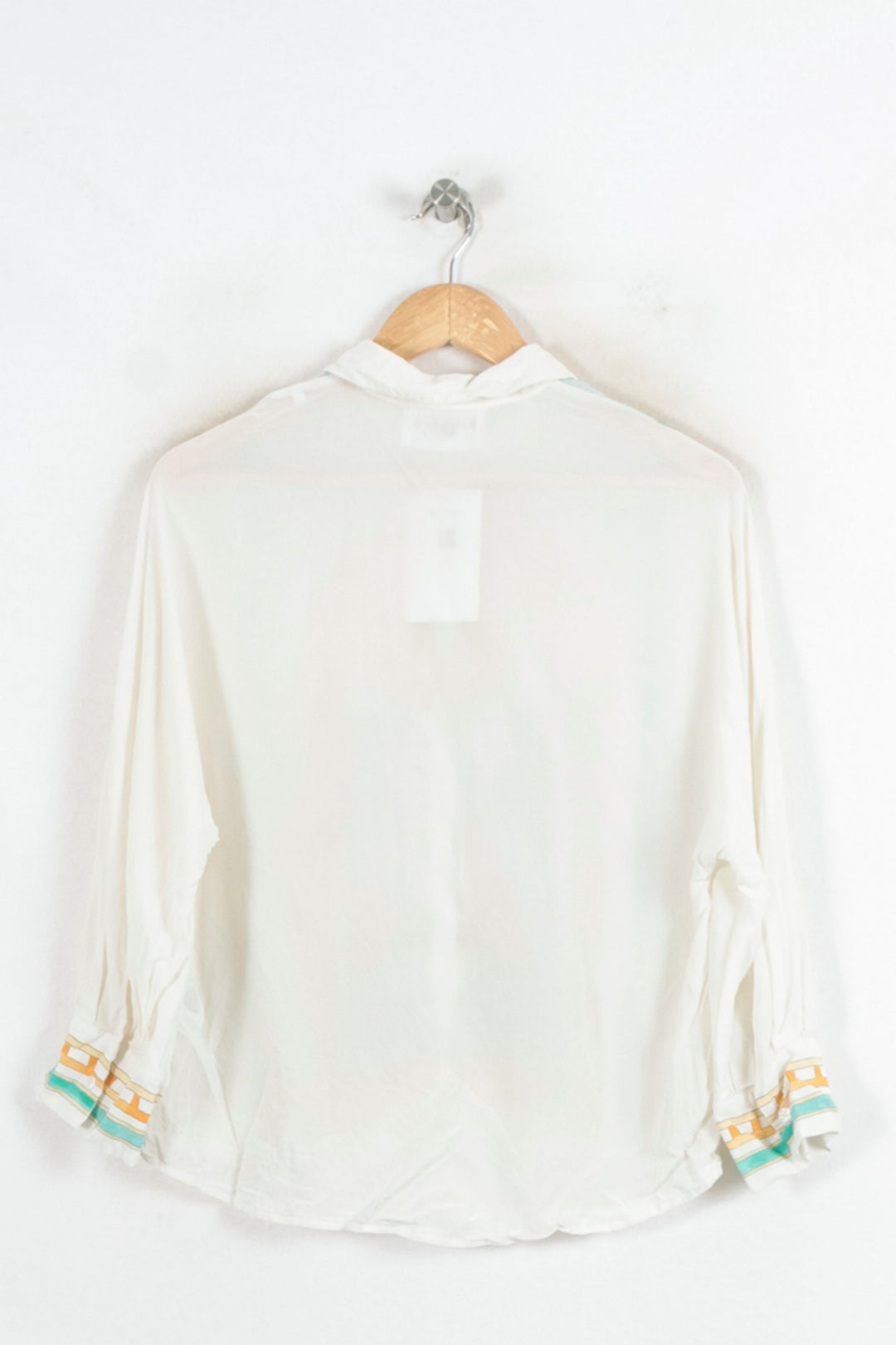 Chemise Imprimée Blanche - Taille L/40 de la marque Claudie Pierlot | PARAD80507 - Vendu par Paradigme - Image 4