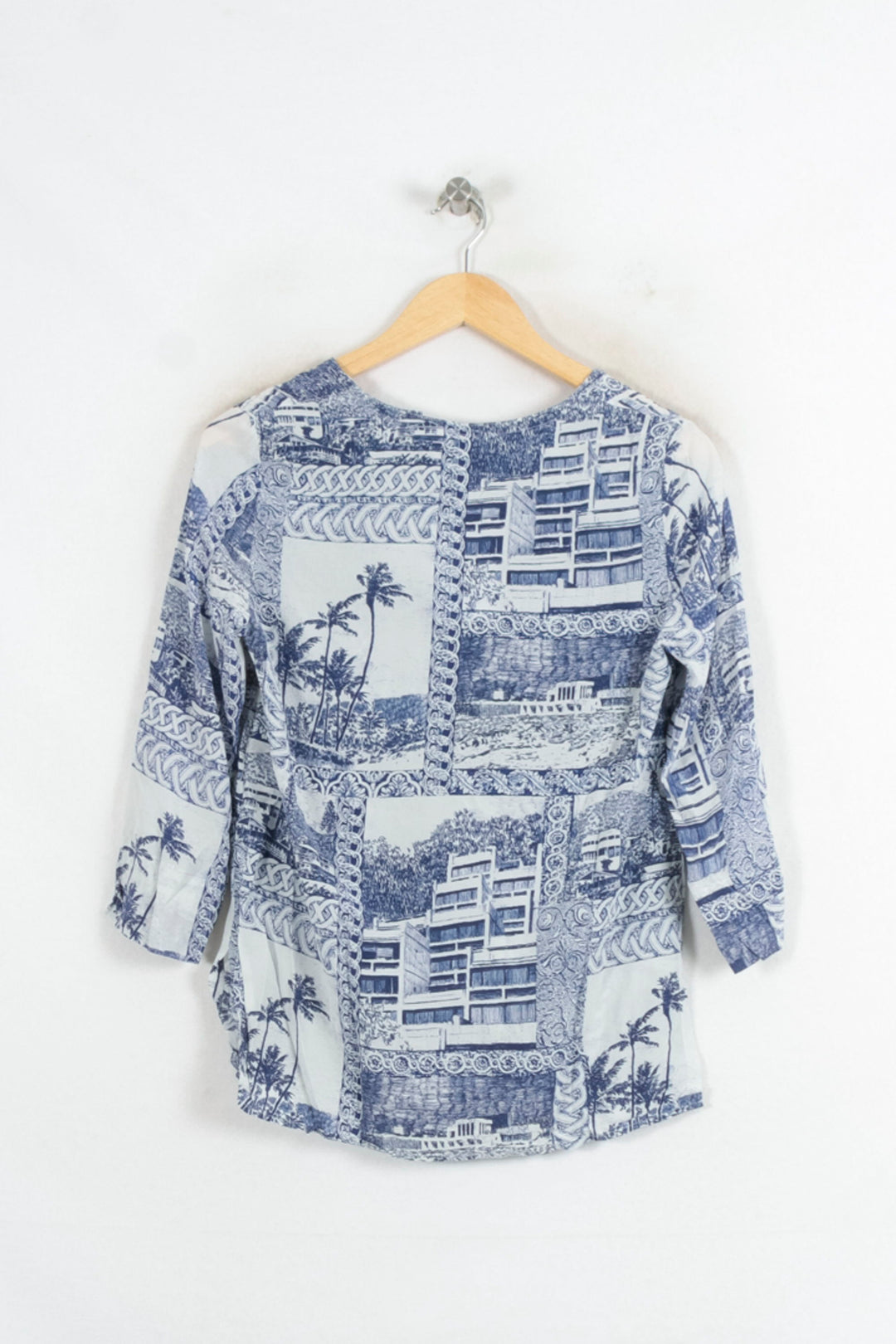 Blouse Bleue - Taille M/38 de la marque Claudie Pierlot | PARAD80508 - Vendu par Paradigme - Image 4
