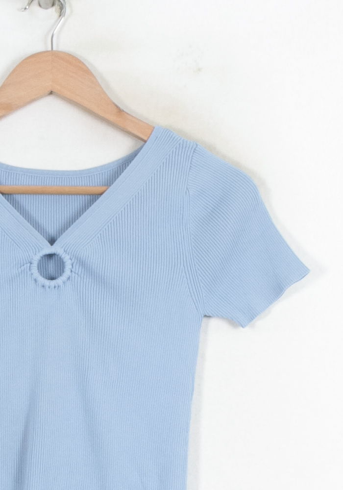 T-shirt Bleu - Taille M/38 de la marque Sandro | PARAD80511 - Vendu par Paradigme - Image 3