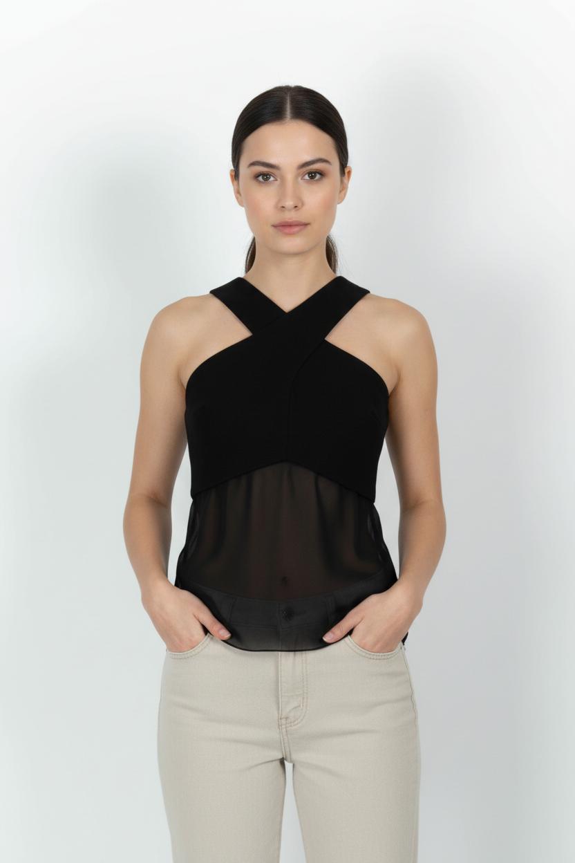 Débardeur Noir - Taille M/38 de la marque Sandro | PARAD80512 - Vendu par Paradigme - Image 1