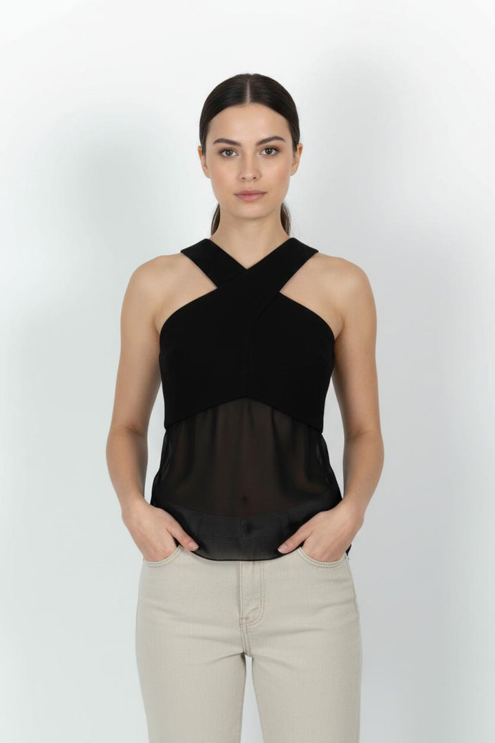 Débardeur Noir - Taille M/38 de la marque Sandro | PARAD80512 - Vendu par Paradigme - Image 1