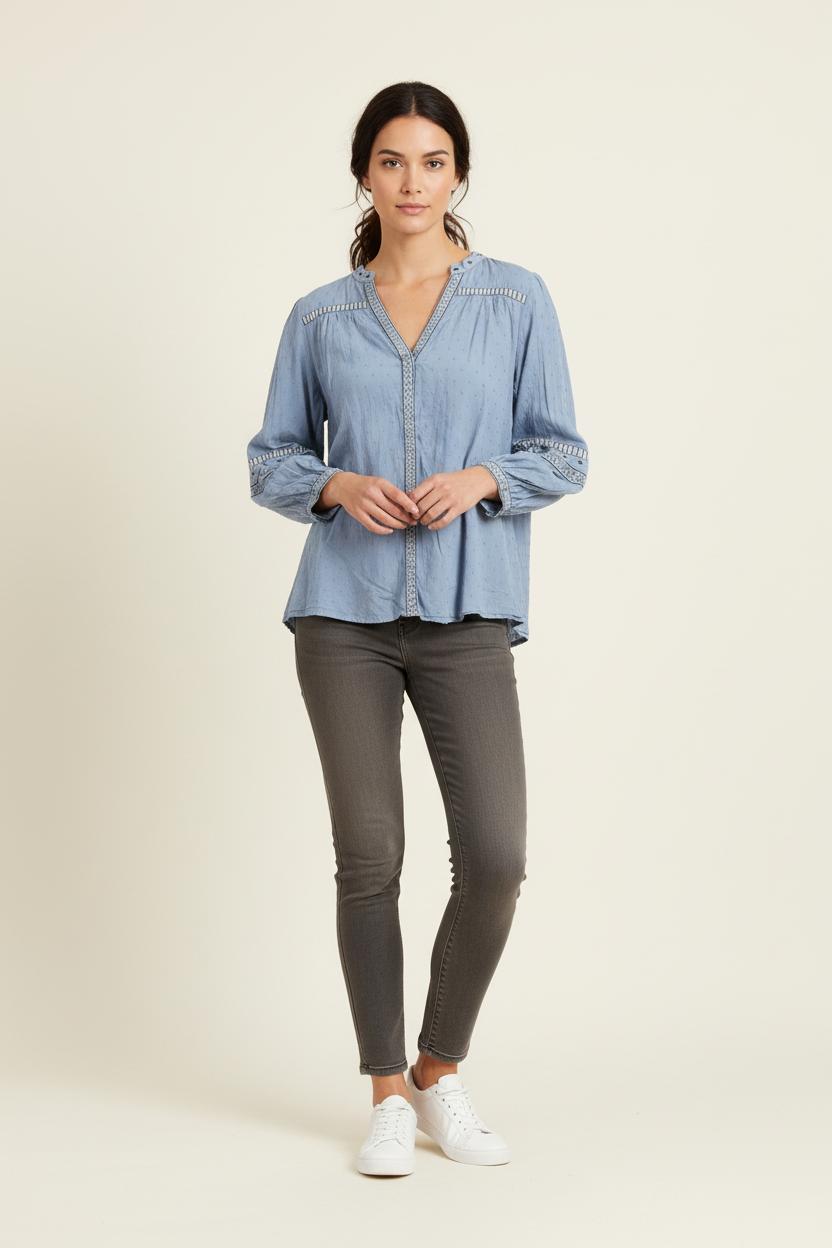 Blouse Bleue - Taille M/38 de la marque Maison 123 | PARAD80513 - Vendu par Paradigme - Image 1