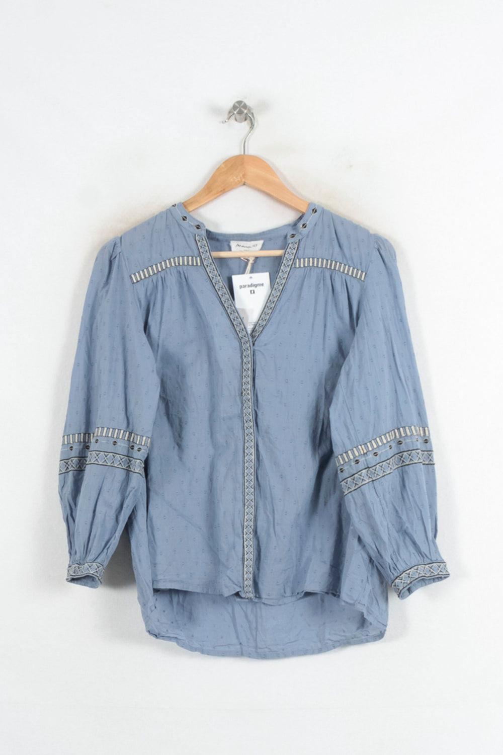 Blouse Bleue - Taille M/38 de la marque Maison 123 | PARAD80513 - Vendu par Paradigme - Image 2