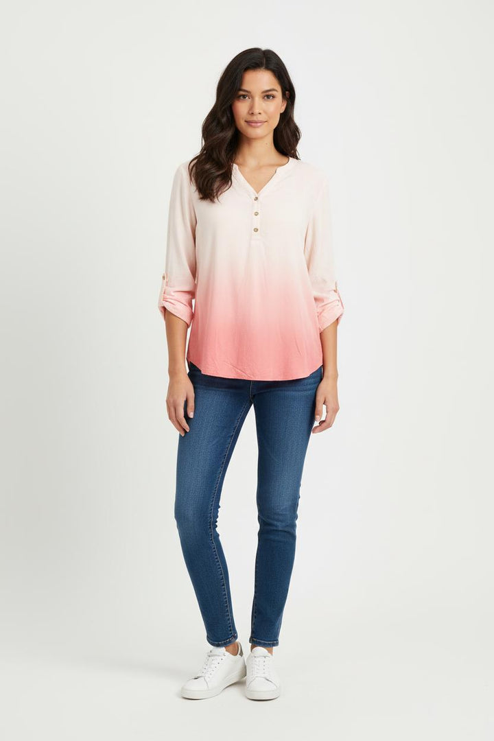 Blouse Rose et Blanche - Taille L/40 de la marque One Step | PARAD80518 - Vendu par Paradigme - Image 1