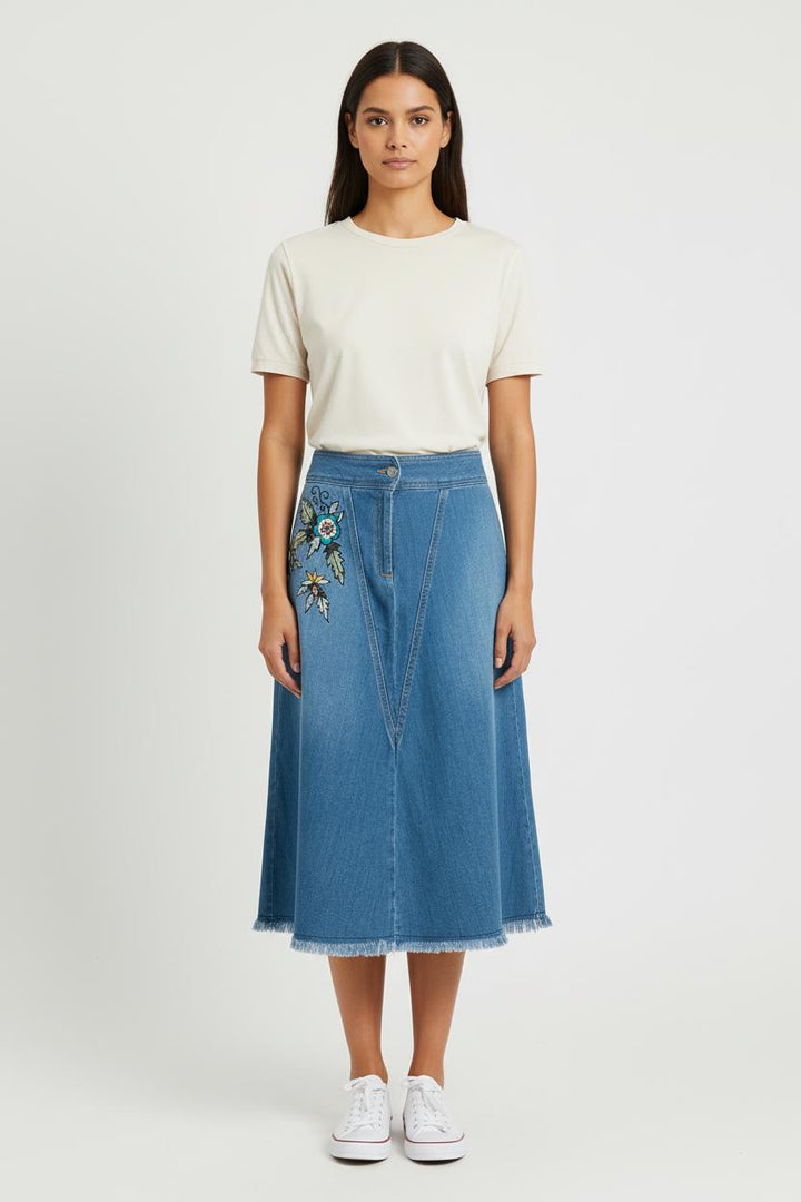 Jupe Longue Bleue - Taille M/38 de la marque Zadig&Voltaire | PARAD80522 - Vendu par Paradigme - Image 1