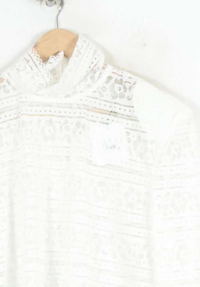 Blouse Blanche - Taille M/38 de la marque Sandro | PARAD80523 - Vendu par Paradigme - Image 3