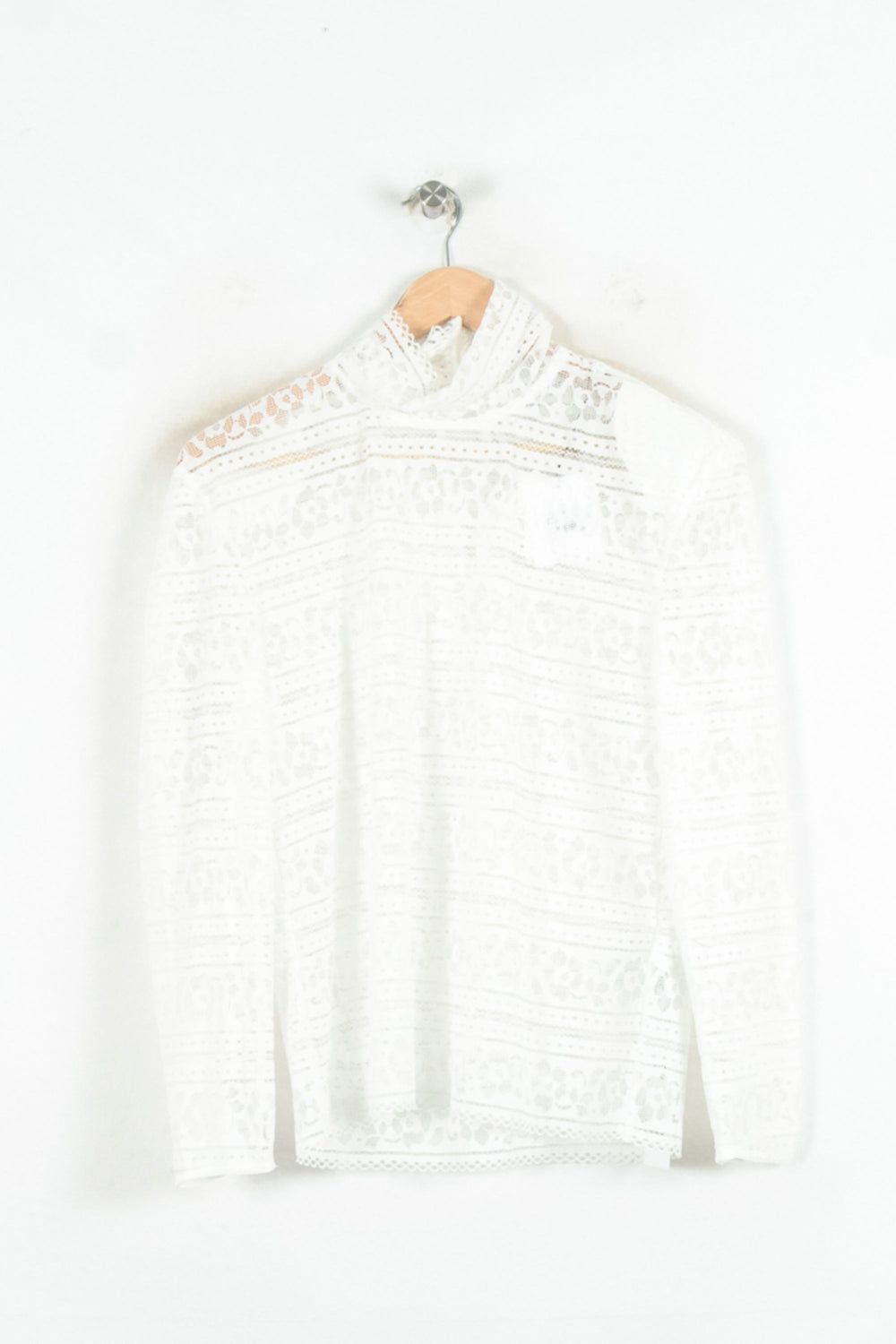 Blouse Blanche - Taille M/38 de la marque Sandro | PARAD80523 - Vendu par Paradigme - Image 2