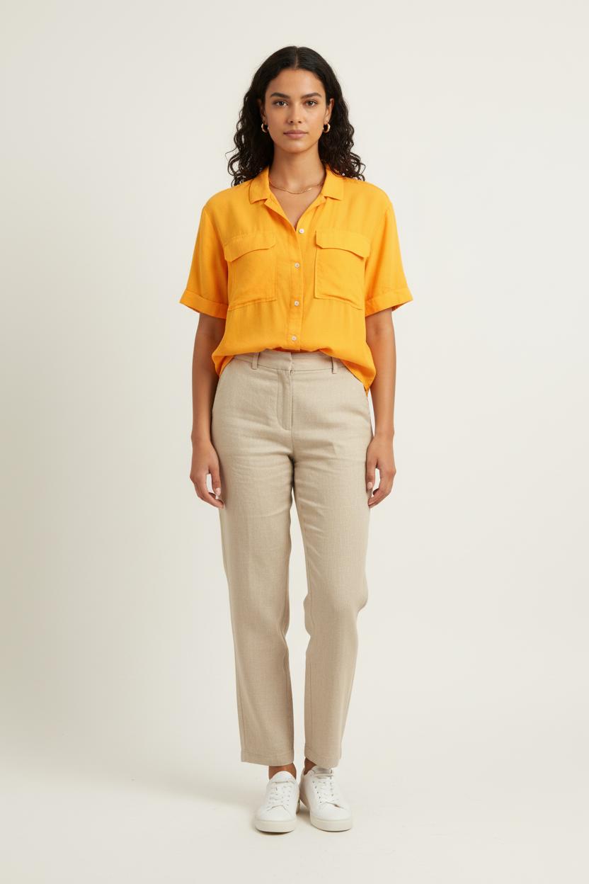 Chemise Orange - Taille L/40 de la marque Saint James | PARAD80525 - Vendu par Paradigme - Image 1