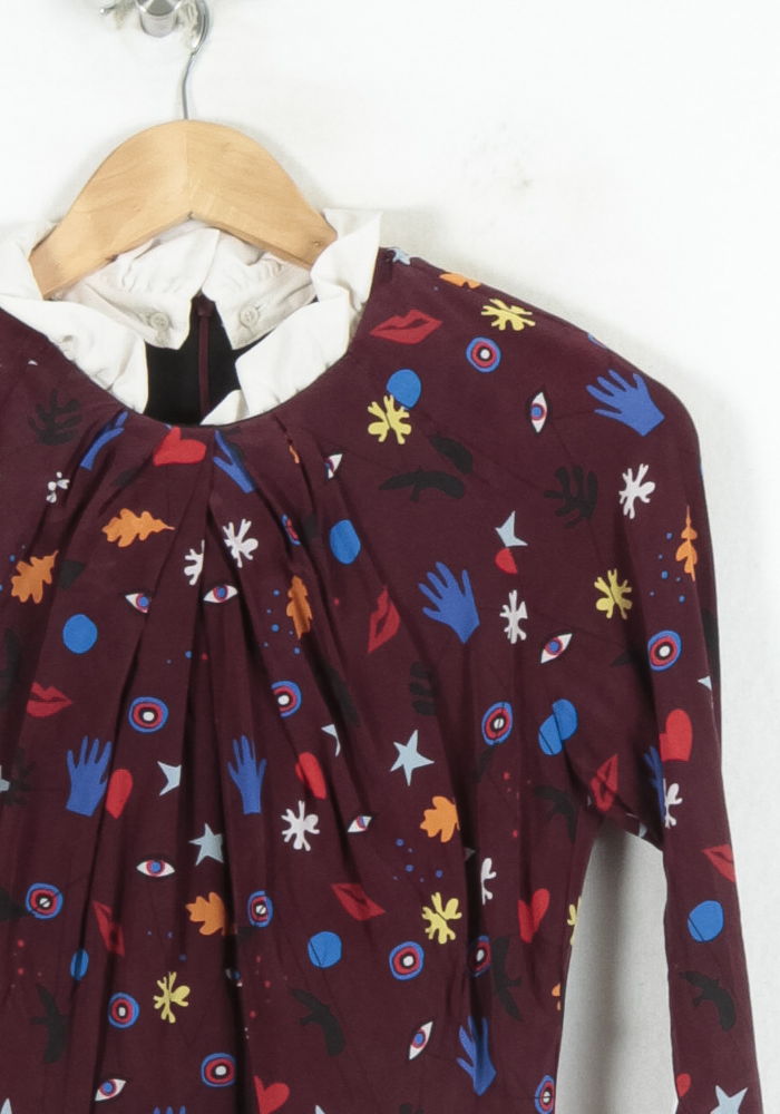 Robe Courte Multicolore - Taille S/36 de la marque Sandro | PARAD80528 - Vendu par Paradigme - Image 3