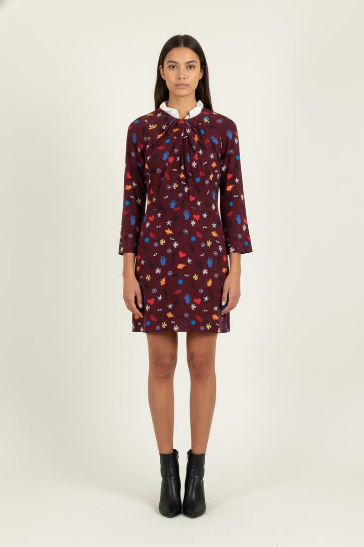 Robe Courte Multicolore - Taille S/36 de la marque Sandro | PARAD80528 - Vendu par Paradigme - Image 1