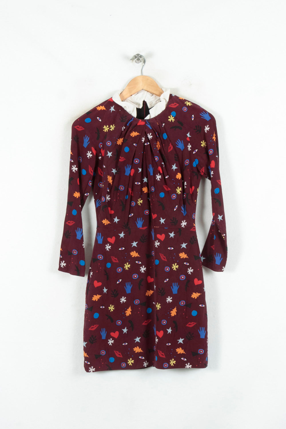 Robe Courte Multicolore - Taille S/36 de la marque Sandro | PARAD80528 - Vendu par Paradigme - Image 2