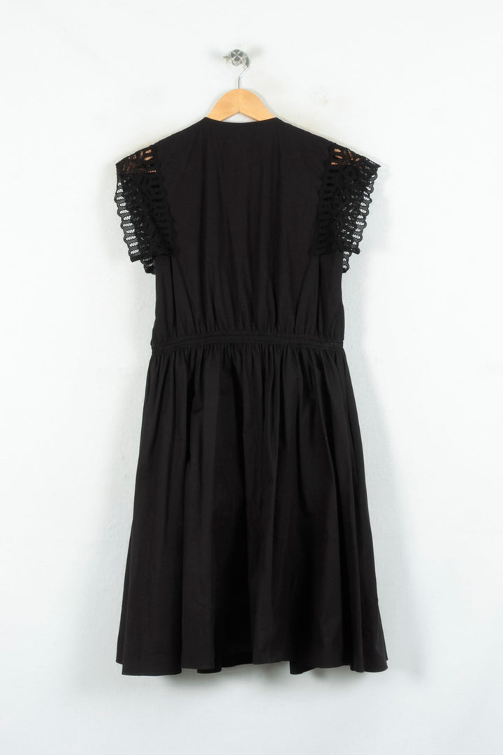 Robe Midi Noire - Taille M/38 de la marque Sandro | PARAD80533 - Vendu par Paradigme - Image 4