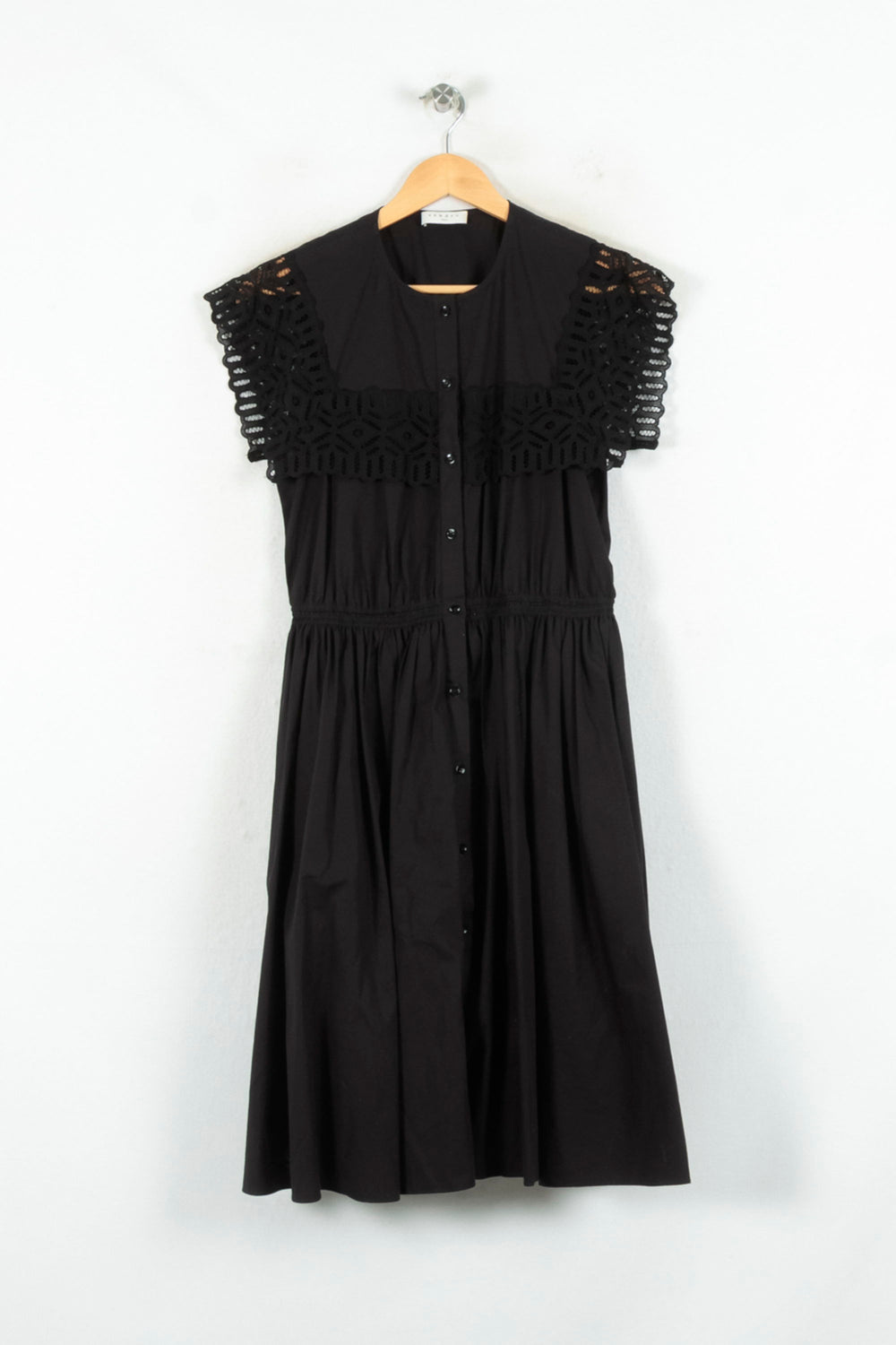 Robe Midi Noire - Taille M/38 de la marque Sandro | PARAD80533 - Vendu par Paradigme - Image 2