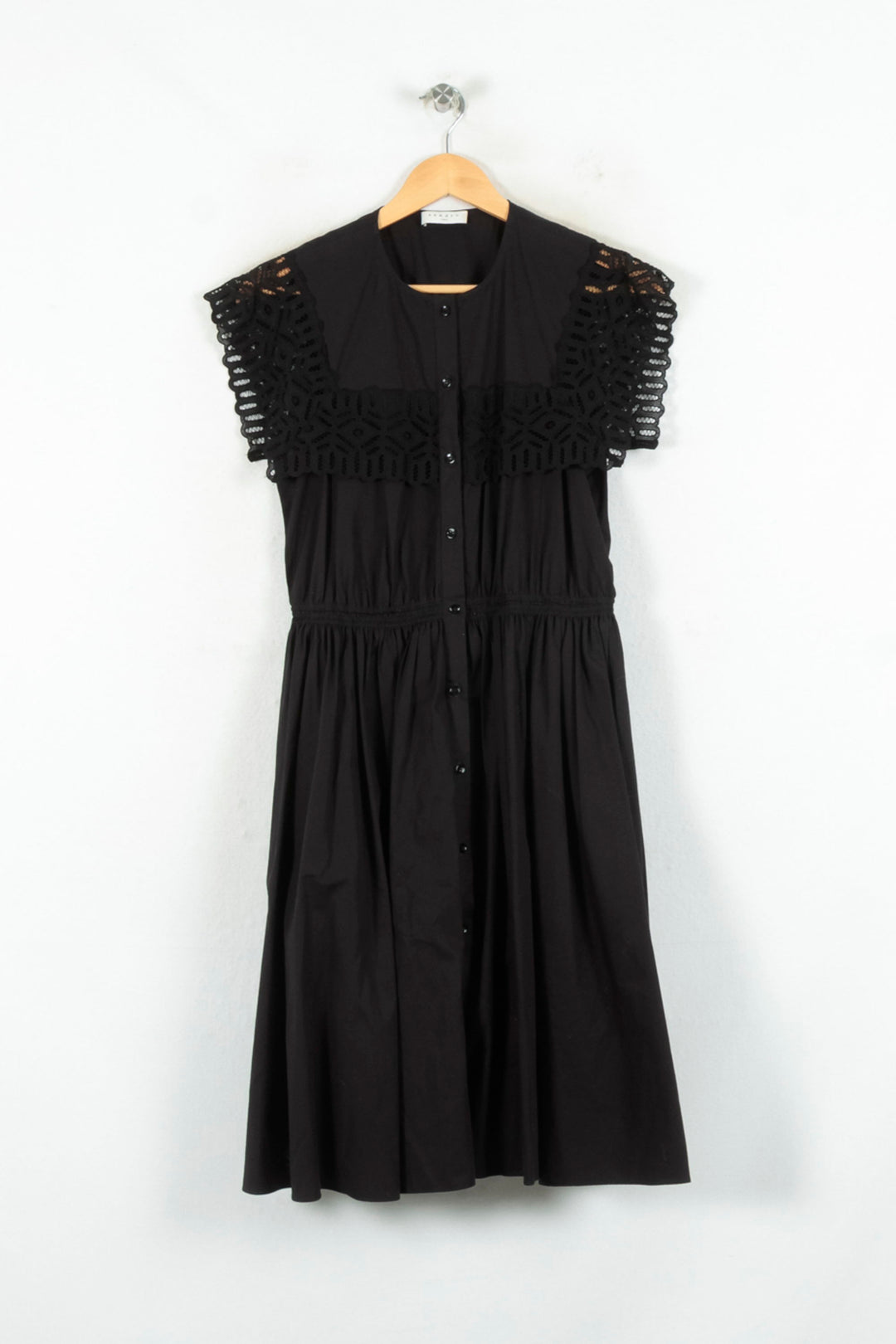 Robe Midi Noire - Taille M/38 de la marque Sandro | PARAD80533 - Vendu par Paradigme - Image 2