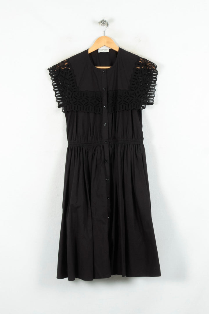 Robe Midi Noire - Taille M/38 de la marque Sandro | PARAD80533 - Vendu par Paradigme - Image 2