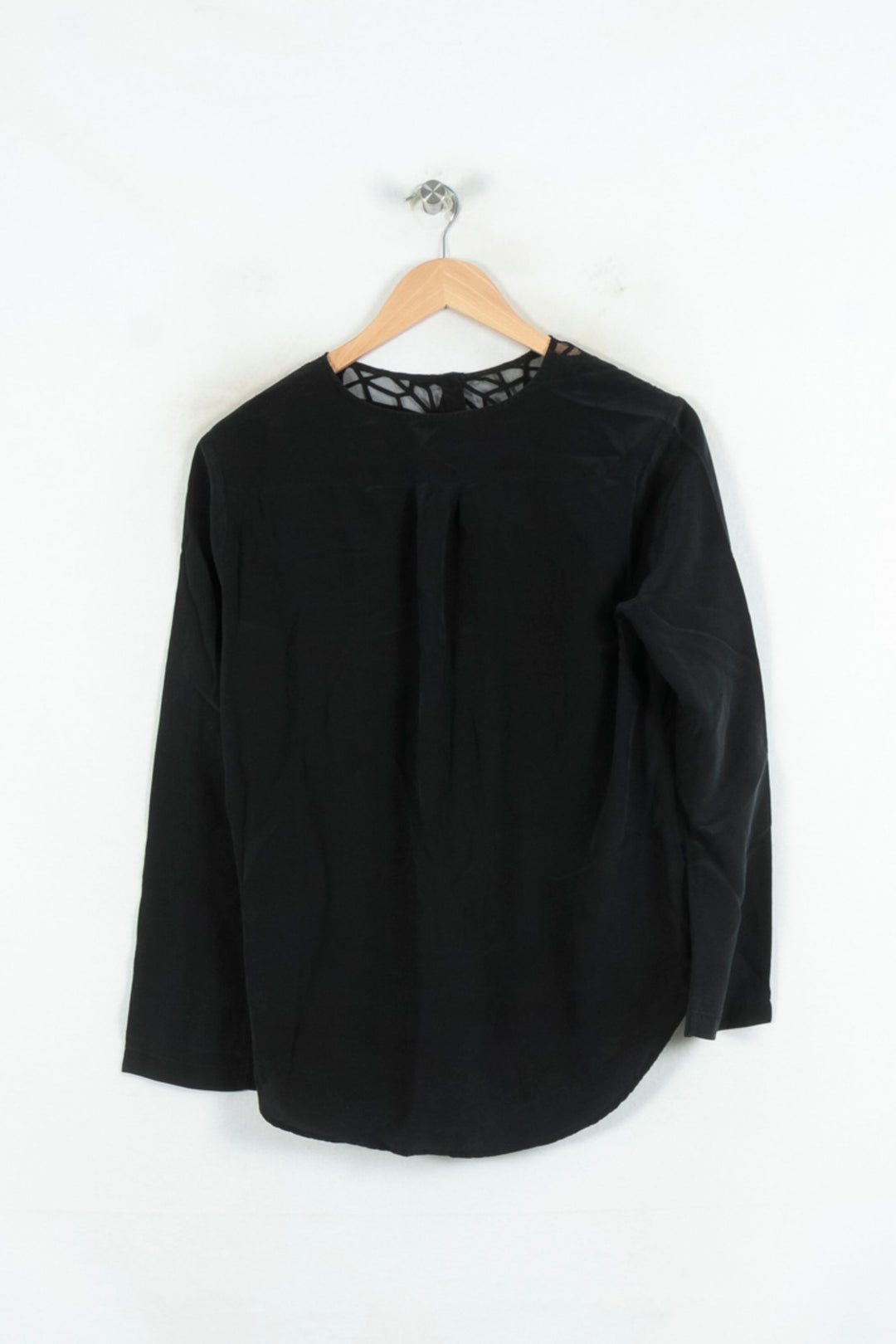 Blouse Noire - Taille L/40 de la marque Sandro | PARAD80536 - Vendu par Paradigme - Image 4