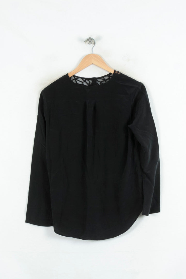 Blouse Noire - Taille L/40 de la marque Sandro | PARAD80536 - Vendu par Paradigme - Image 4