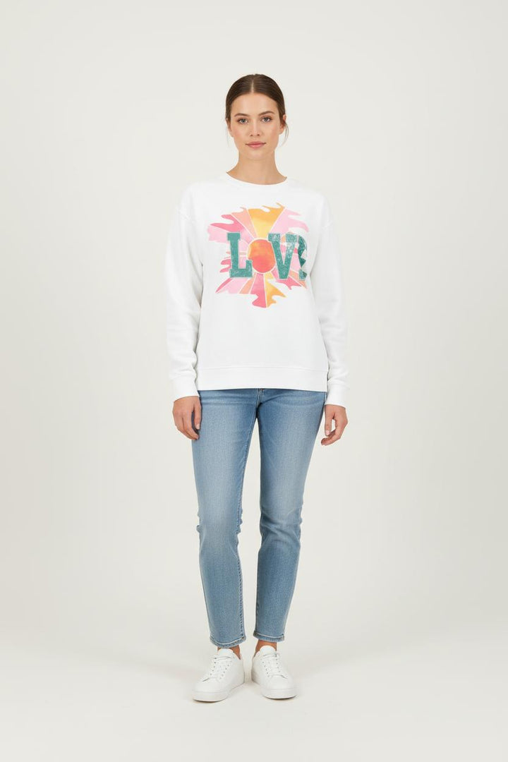 Sweat Blanc - Taille S/36 de la marque Léon & Harper | PARAD80541 - Vendu par Paradigme - Image 1