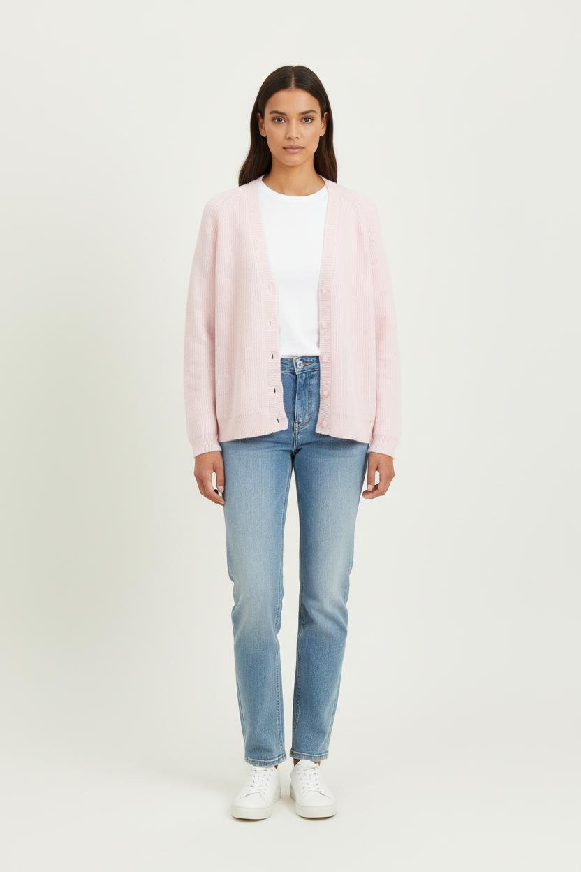 Cardigan Rose - Taille L/40 de la marque Des petits hauts | PARAD80547 - Vendu par Paradigme - Image 1