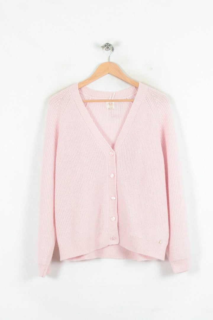 Cardigan Rose - Taille L/40 de la marque Des petits hauts | PARAD80547 - Vendu par Paradigme - Image 2