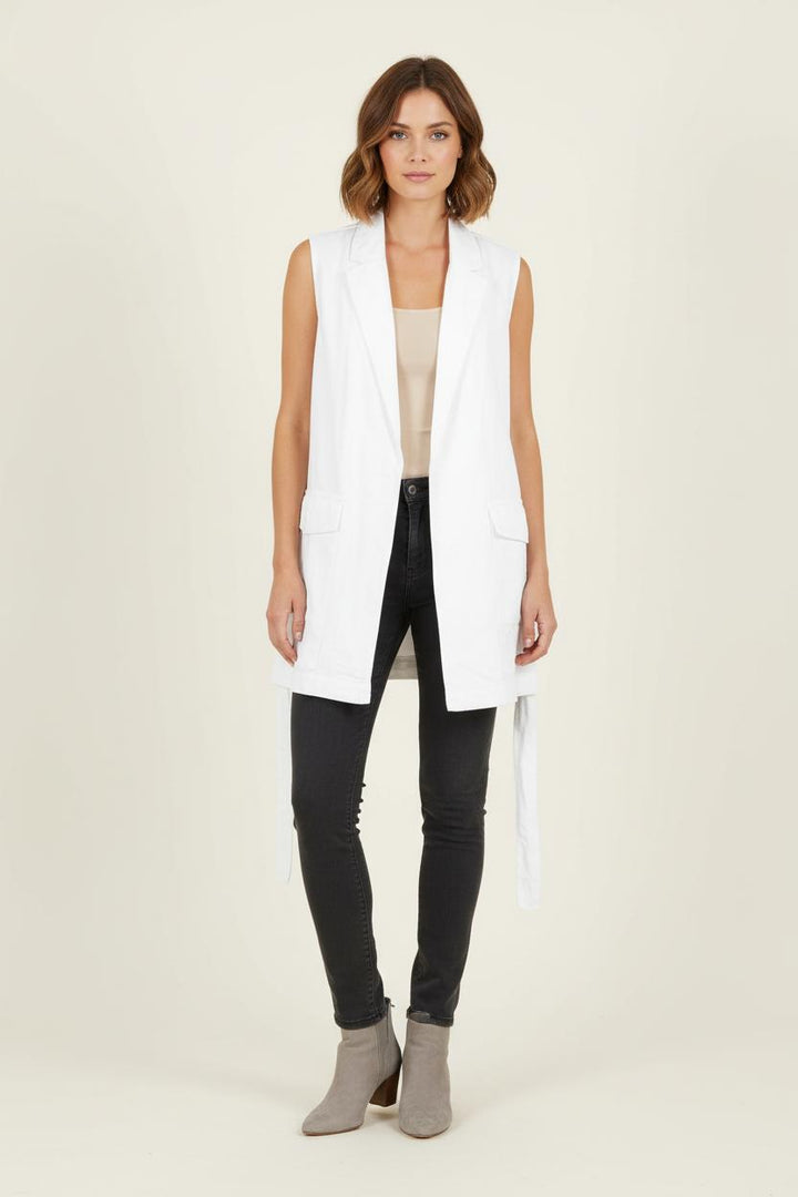Gilet Blanc - Taille L/40 de la marque Caroll | PARAD80548 - Vendu par Paradigme - Image 1