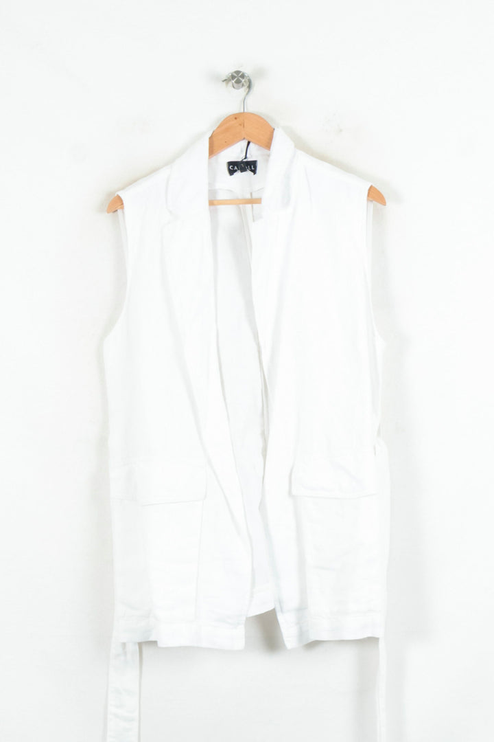 Gilet Blanc - Taille L/40 de la marque Caroll | PARAD80548 - Vendu par Paradigme - Image 2