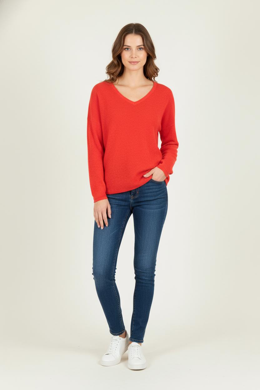 Pull Rouge - Taille S/36 de la marque Des petits hauts | PARAD80549 - Vendu par Paradigme - Image 1