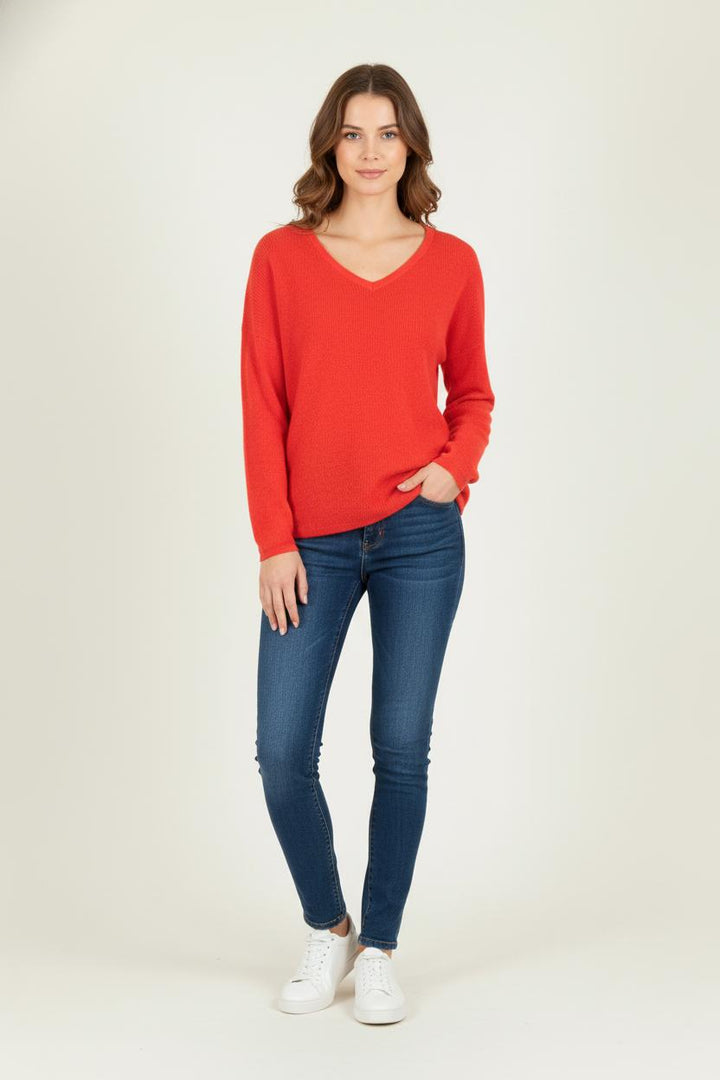 Pull Rouge - Taille S/36 de la marque Des petits hauts | PARAD80549 - Vendu par Paradigme - Image 1