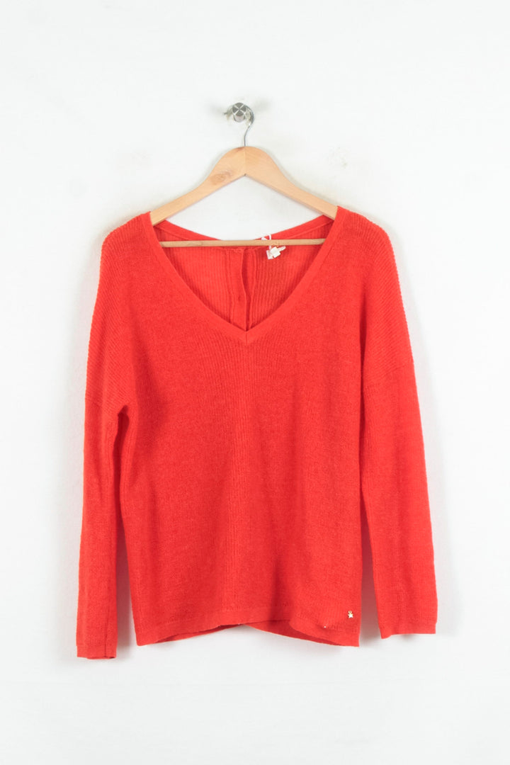Pull Rouge - Taille S/36 de la marque Des petits hauts | PARAD80549 - Vendu par Paradigme - Image 2