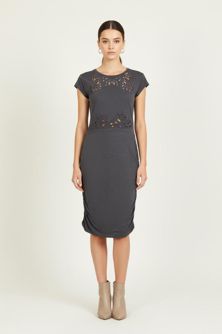 Robe Courte Grise - Taille M/38 de la marque Maje | PARAD80552 - Vendu par Paradigme - Image 1