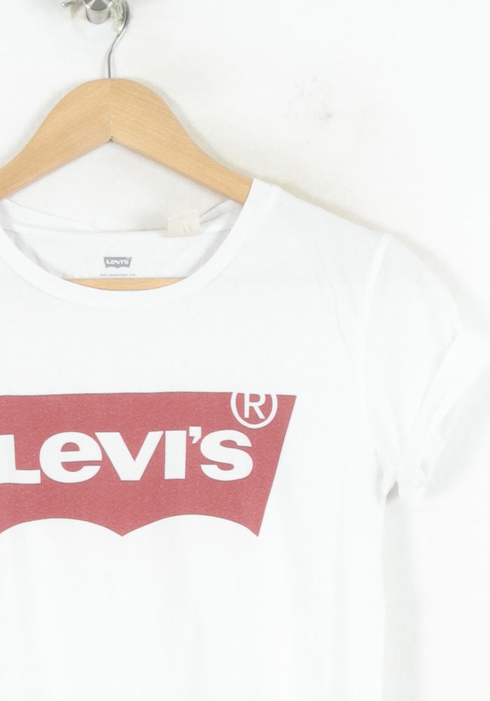 Tee-shirt Blanc et Rouge - Taille XS/34 de la marque Levi's | PARAD80562 - Vendu par Paradigme - Image 3