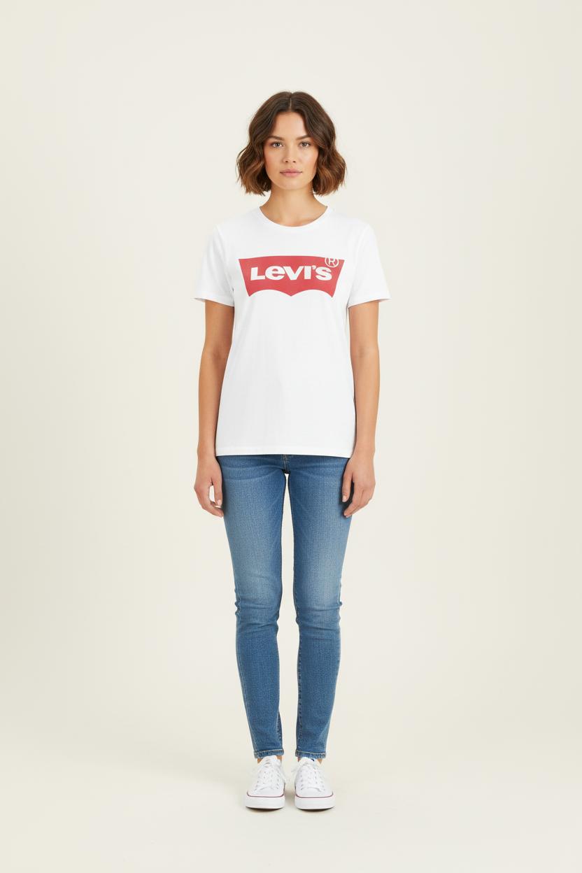 Tee-shirt Blanc et Rouge - Taille XS/34 de la marque Levi's | PARAD80562 - Vendu par Paradigme - Image 1