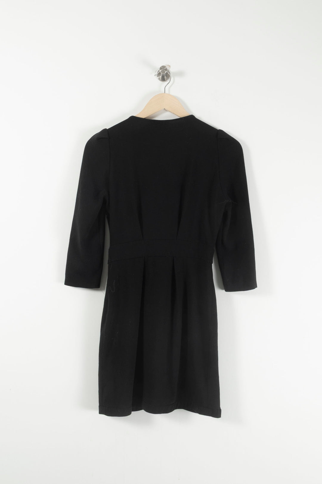 Robe Cache-Cœur Noire - Taille XS/34 de la marque Claudie Pierlot | PARAD80569 - Vendu par Paradigme - Image 4