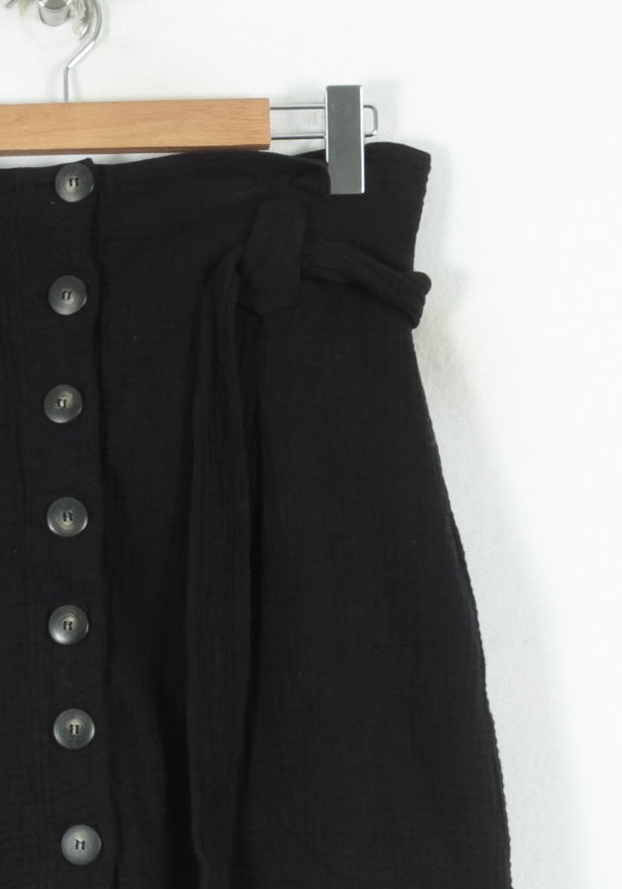 Jupe Boutonnée Noire - Taille L/40 de la marque Sézane | PARAD80577 - Vendu par Paradigme - Image 3