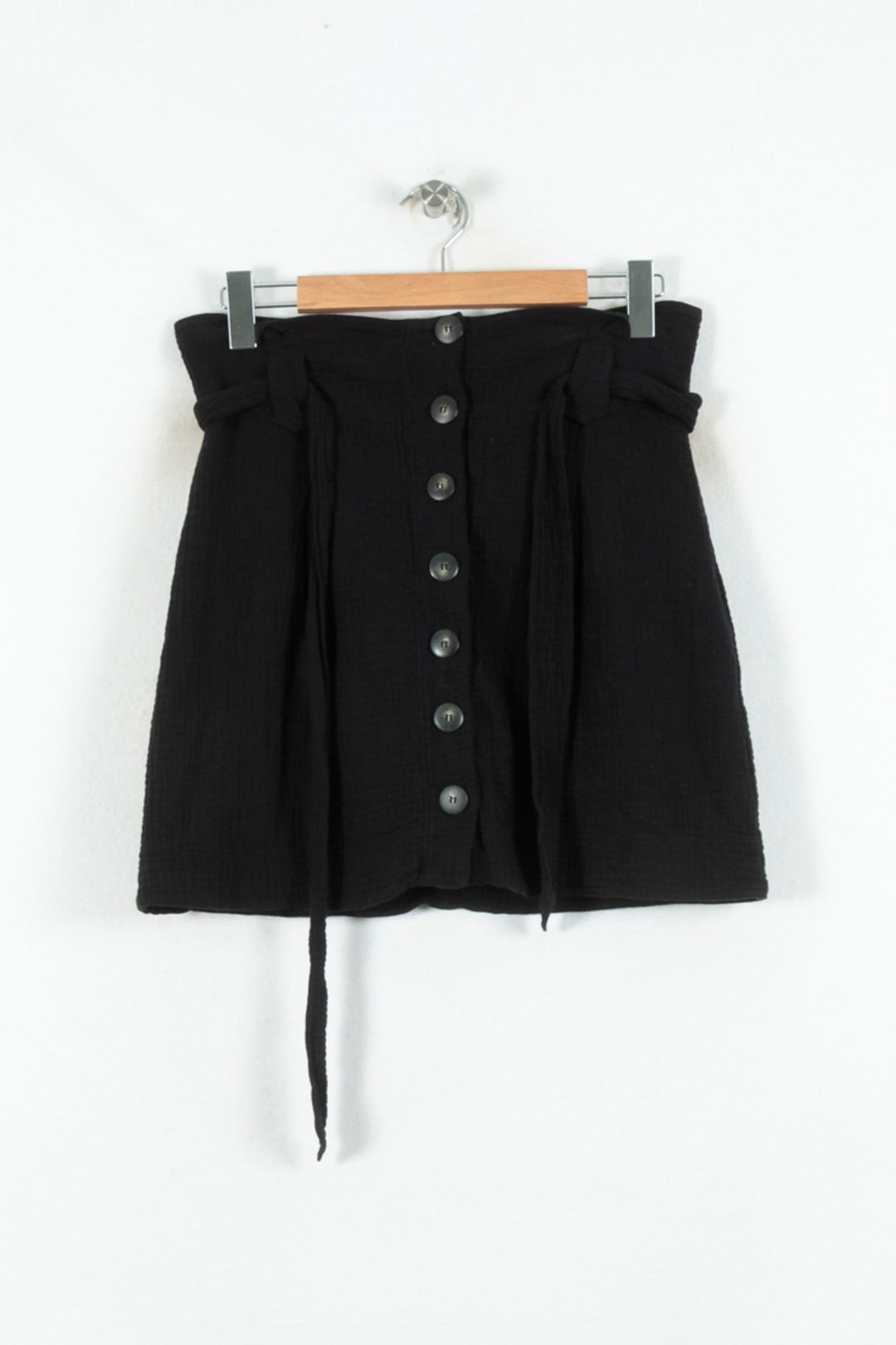 Jupe Boutonnée Noire - Taille L/40 de la marque Sézane | PARAD80577 - Vendu par Paradigme - Image 2