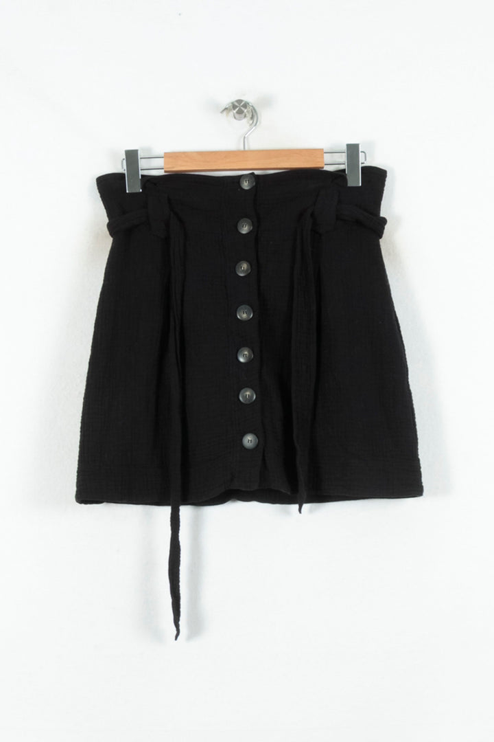 Jupe Boutonnée Noire - Taille L/40 de la marque Sézane | PARAD80577 - Vendu par Paradigme - Image 2