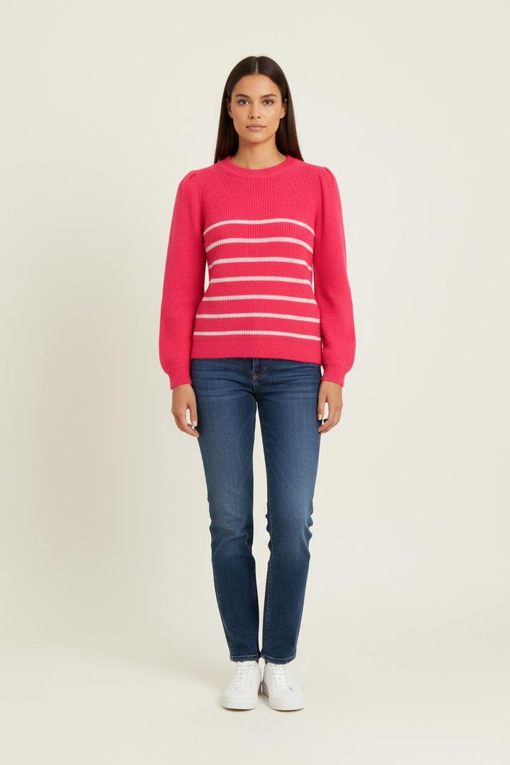 Pull Rose et Blanc - Taille S/36 de la marque Karl Marc John | PARAD80593 - Vendu par Paradigme - Image 1