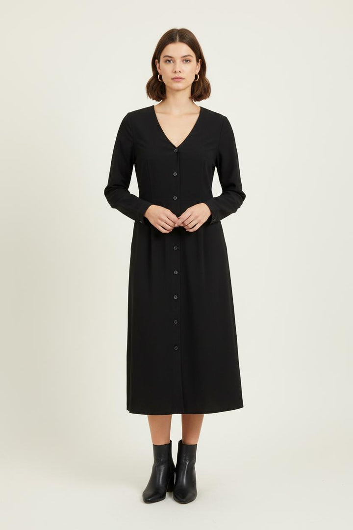 Robe Chemise Noire - Taille S/36 de la marque Karl Marc John | PARAD80594 - Vendu par Paradigme - Image 1