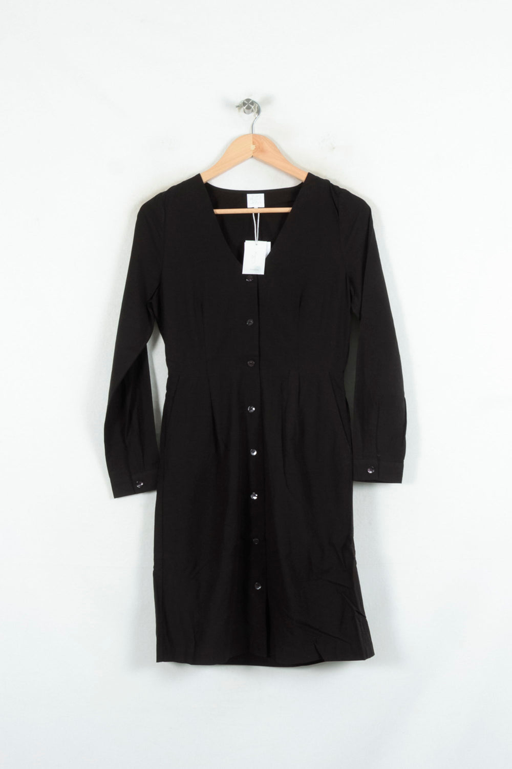 Robe Chemise Noire - Taille S/36 de la marque Karl Marc John | PARAD80594 - Vendu par Paradigme - Image 2