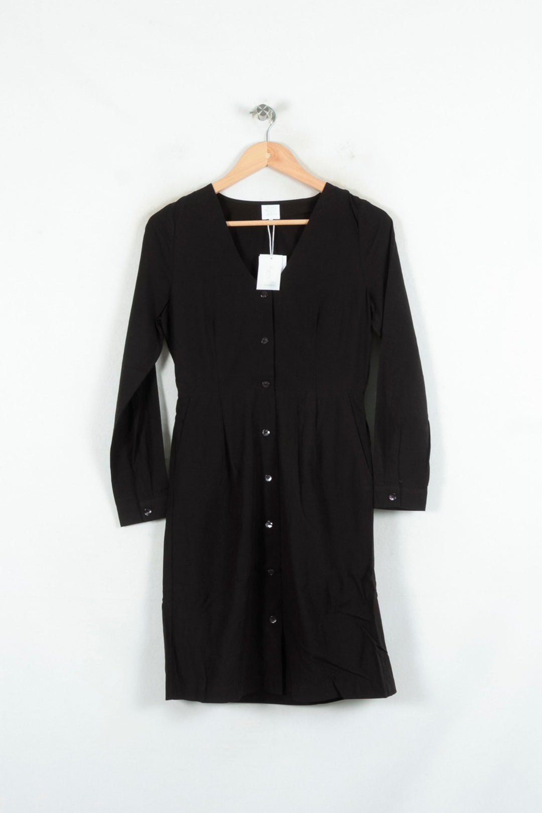 Robe Chemise Noire - Taille S/36 de la marque Karl Marc John | PARAD80594 - Vendu par Paradigme - Image 2