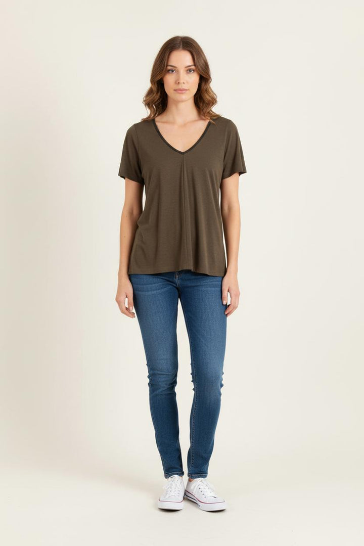 Tee-shirt Marron - Taille S/36 de la marque ZAPA | PARAD80600 - Vendu par Paradigme - Image 1