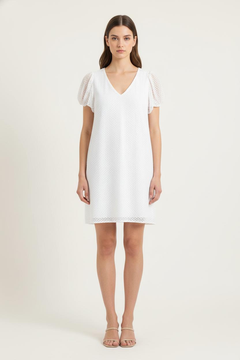 Robe Courte Blanche - Taille S/36 de la marque ZAPA | PARAD80604 - Vendu par Paradigme - Image 1