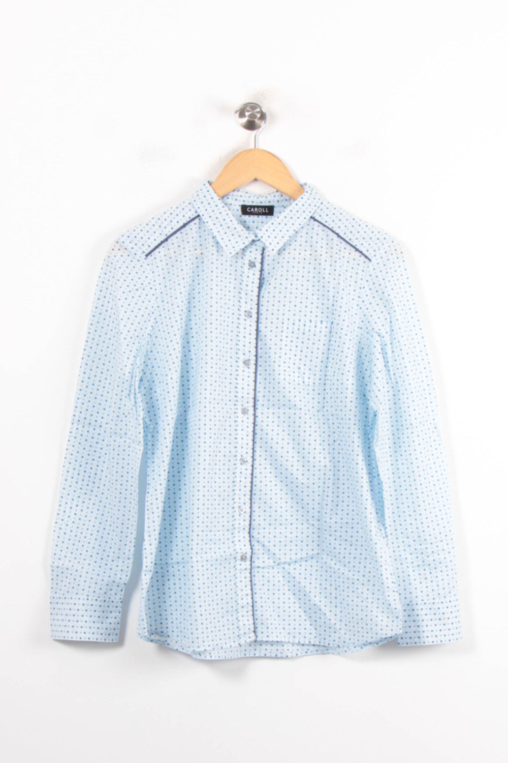 Chemise Bleu Clair - Taille XL/42 de la marque Caroll | PARAD80618 - Vendu par Paradigme - Image 2