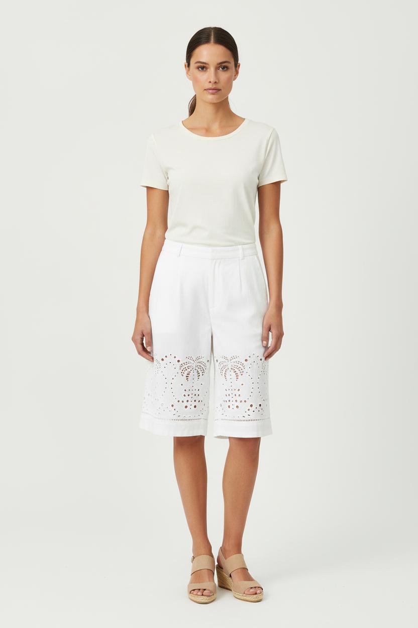 Bermuda Blanc - Taille S/36 de la marque Petite Mendigote | PARAD80635 - Vendu par Paradigme - Image 1